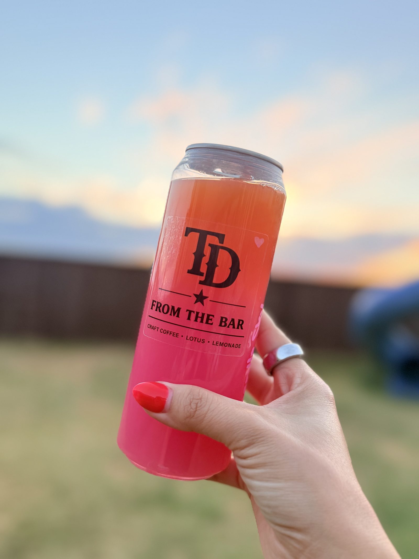 From The Bar lemonade at sunset
